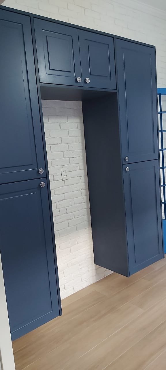 Projeto recente - cozinha planejada com ilha central